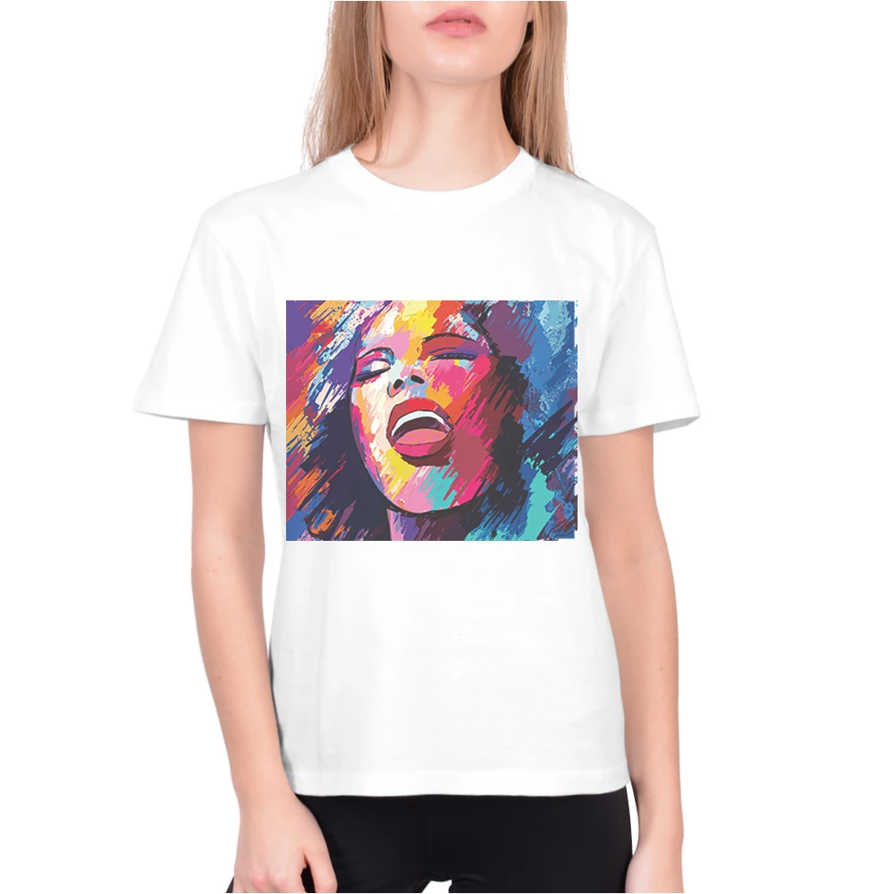 

Hot Sale Womens Brand Harajuku Clothing Woman Printing T Shirt Short Sleeve O-Neck Casual Funny Tops Tees Female Ladies T-Shirt