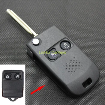 

PINECONE Key Case for FORD KUGA TRANSIT SUPER EDGE RAPTOR F250 F650 2 Buttons Remote Key Modified Blank Key Shell Cover 1 PC