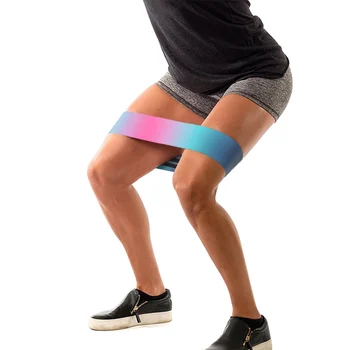 

Thigh Elastic Band Women Men Resistance Legs Loop Non Slip Fitness Yoga Gradient Color Exercise Booty Hip Circle Squat Band