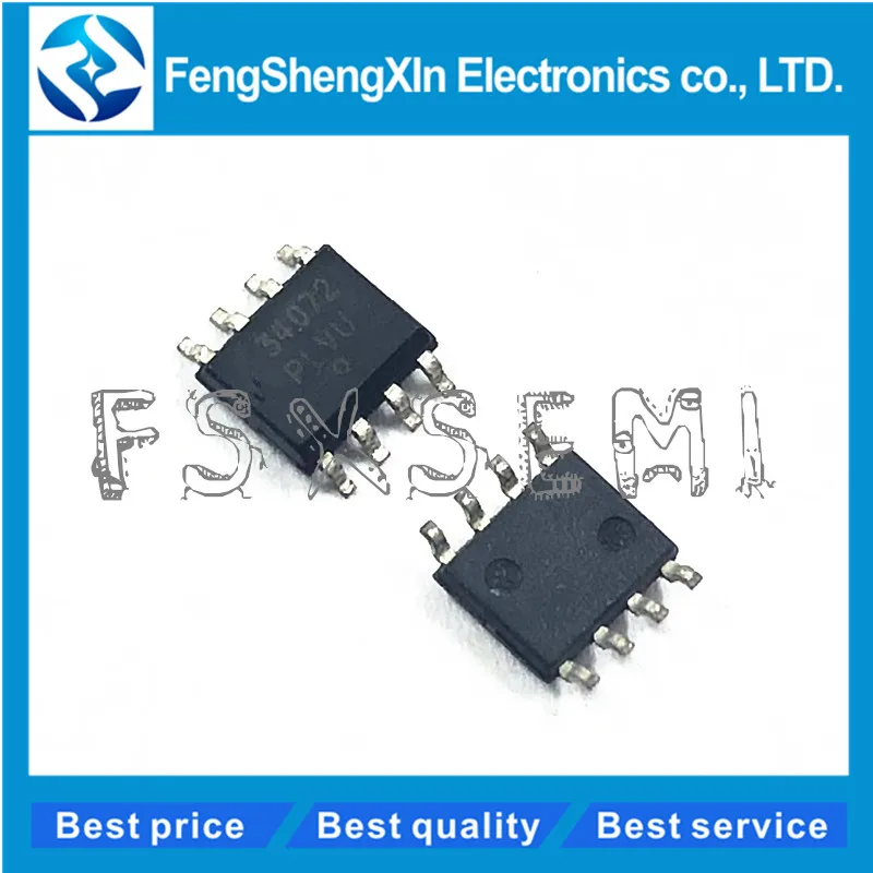 10 x MC34072DR2G Operational Amplifiers 34072 SOP8