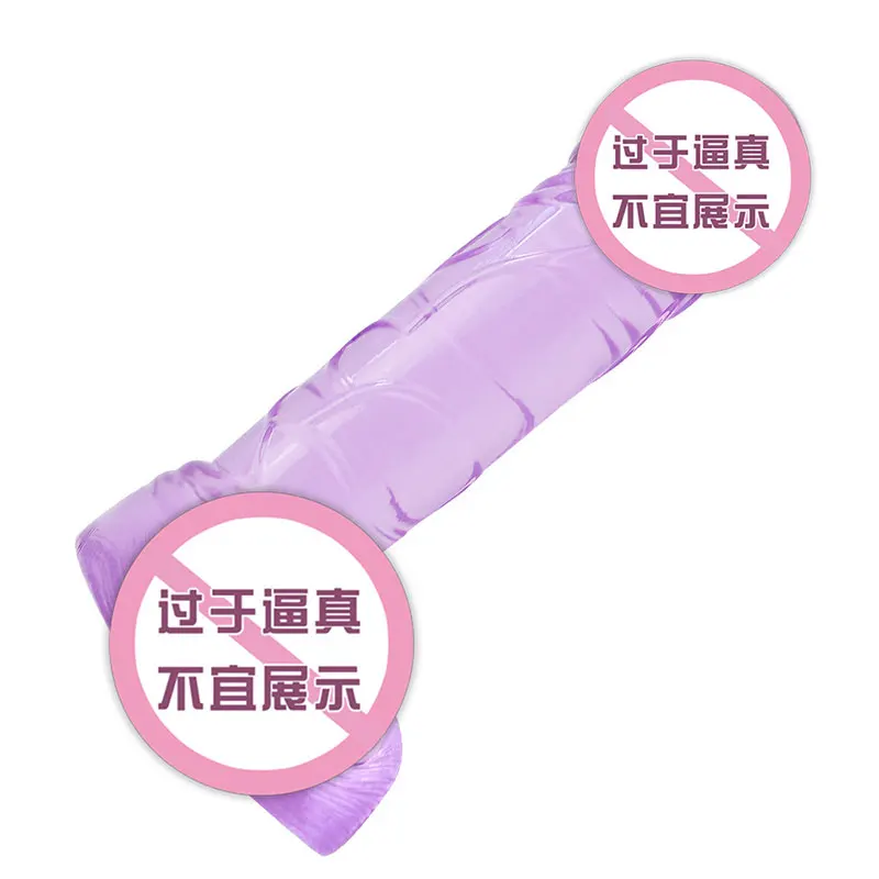 High transparent crystal mini simulation penis female masturbation device toys Adult gameSimulation penis