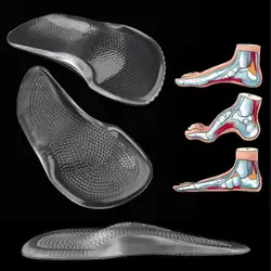 Стопы Средства ухода за мотоциклом подушечек унисекс силиконовые арки Поддержка ортопедические плоскостопие стелька боли против