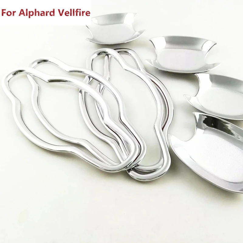 For Toyota Alphard 2016 2017 2018 ABS Chrome Exterior Door Handle Bowl Cover Trim Decal Sticker 8pcs Car Styling | Автомобили и