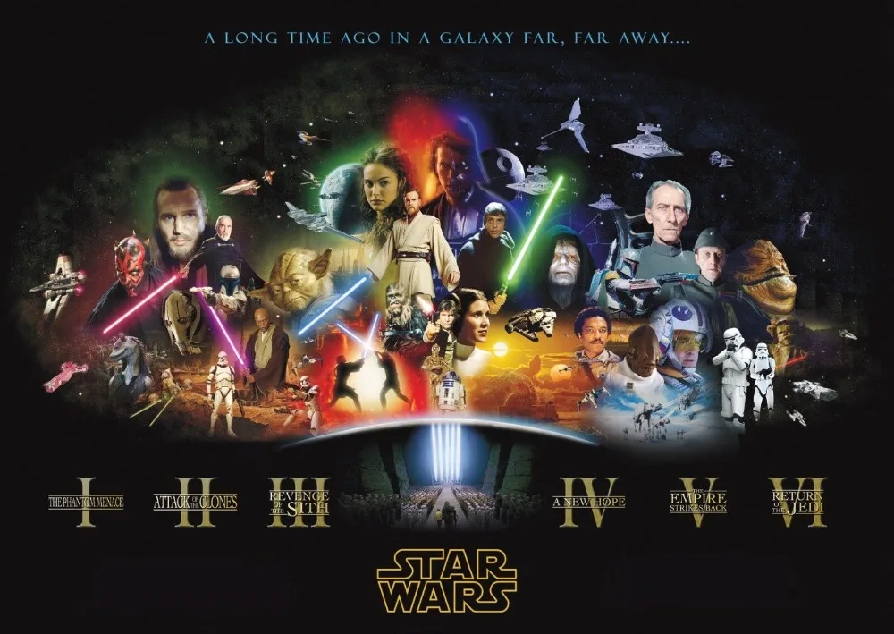 Starwars Movie SILK POSTER Decorative painting 24x36inch | Дом и сад