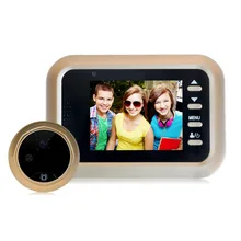 Умный Визуальный дверной звонок зритель 2.0MP ночного видения безопасности электронный дверной глазок