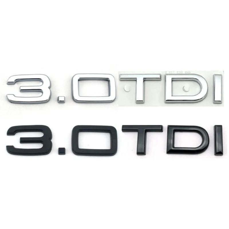 

New Genuine Rear Logo 3.0 TDI Chrome Badge Car Emblem Decal Sticker A3 A4s4 A5s5 A6 A7 A8 Q5 Q7