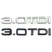 Новый подлинный задний логотип 3,0 TDI хромированный значок Автомобильная эмблема наклейка стикер A3 A4s4 A5s5 A6 A7 A8 Q5 Q7