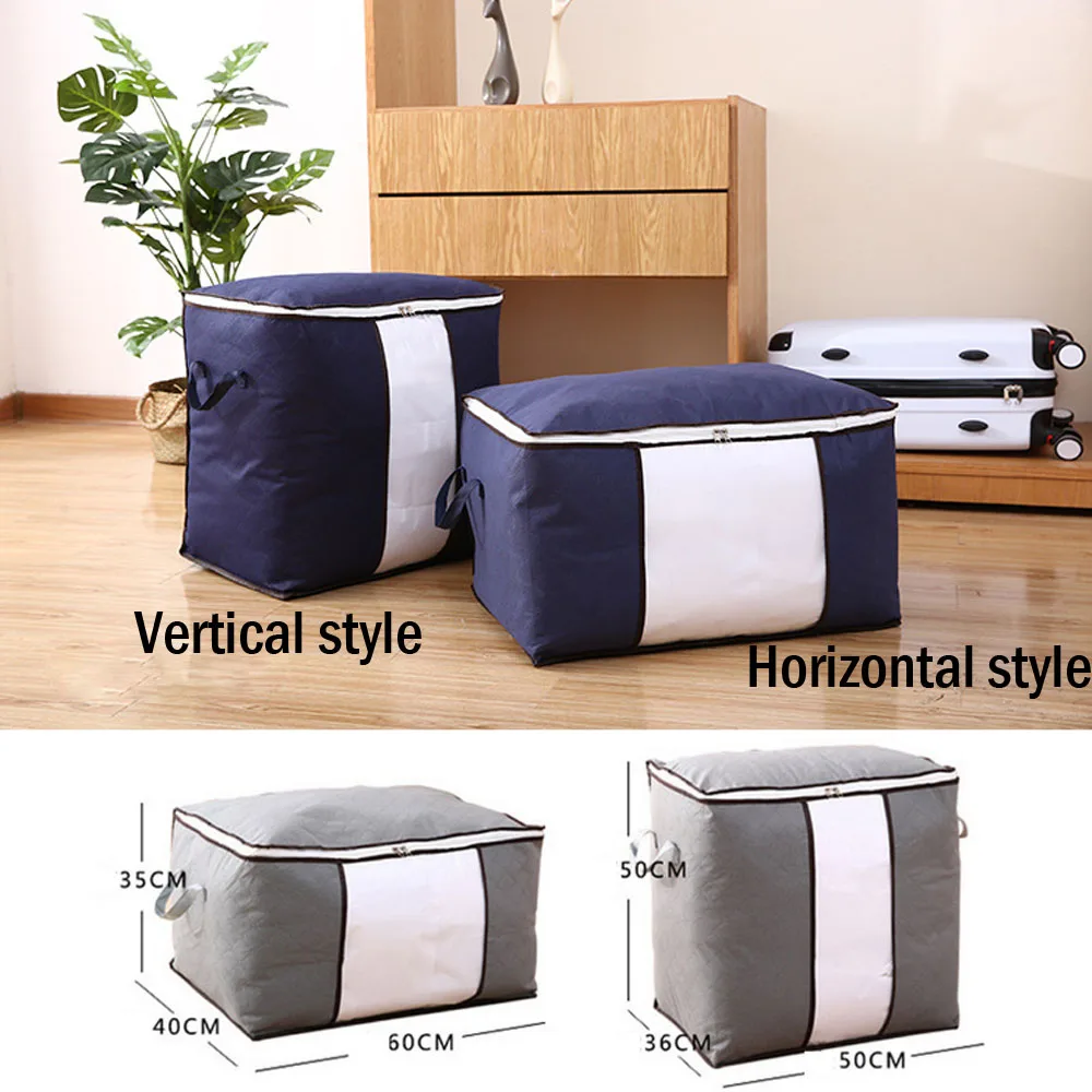 Large Capacity Quilt Clothing Storage Bag Pouch Holder Blanket Pillow Organizer