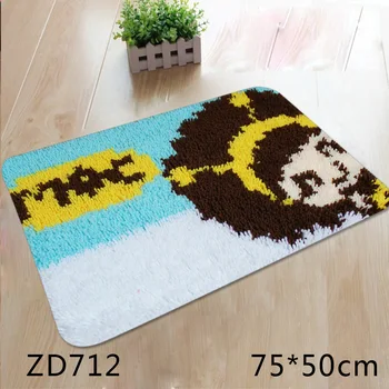 

ZD712 Ground Mat Cushion Latch Hook Kit Embroidery DIY Craft Cross Stitch Needlework Embroidery Counted Cross-Stitching Kit Set