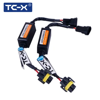 

TCX 1 Pair/lot H11 H8 H9 LED Canbus Decoder Load Resistor Warning Canceller Error Free ptf Light DRL No Flickering OBC Canceller