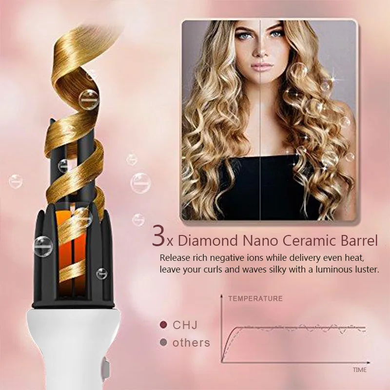

Professional Curling Styling Tools Curling Iron Automatic Hair Curler Beauty Curling Wand Heat Hair Waver