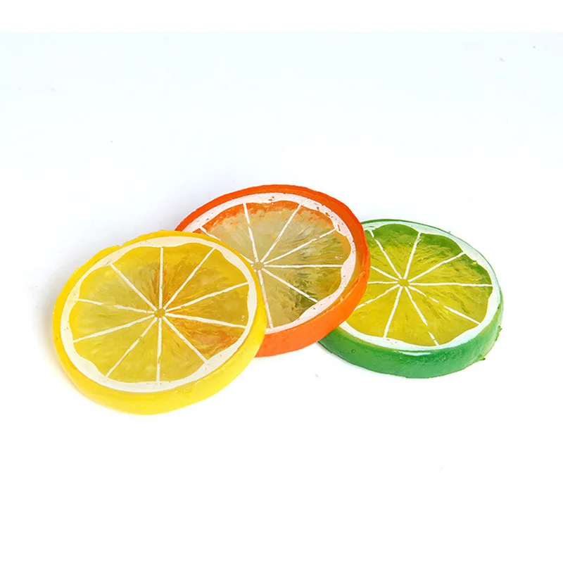 

Fake Lemon Mini Simulation Fruit Nish Artificial Fruit Sliced Garnish