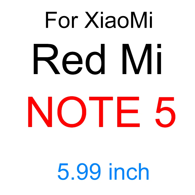 Защитное стекло для Xiaomi Redmi Note 5 5A Prime 6A note 6 pro, закаленное стекло для Redmi 5 plus 6A note 7 pro 6, защита экрана - Цвет: RedMi note 5