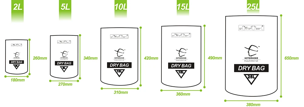Открытый мешок сухой 6 цветов портативный рафтинг Дайвинг сухой мешок водонепроницаемый складной плавательный мешок для хранения для речного треккинга 5L/25L