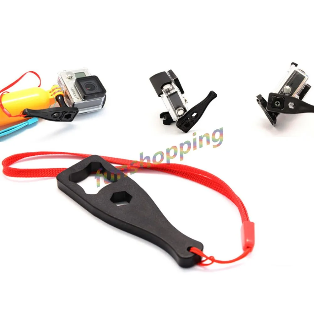 2X long + 2X short Screws + Wrench Tighten Thumb Knob Bolt Screw for GoPro Go Pro HD Hero 4 3+ 3 2 SJ4000 SJ5000 SJCAM Xiaomi Yi - ANKUX Tech Co., Ltd