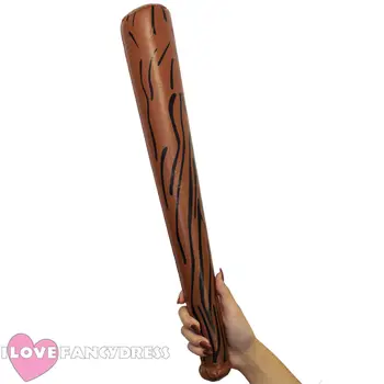 

1 INFLATABLE CLUB 60cm CAVEMAN CAVEWOMAN FANCY DRESS COSTUME COSPLAY ACCESSORY BLOW UP TOY