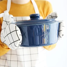 Кухонные перчатки для приготовления пищи, прихватки для микроволновой печи, утолщенные высокотемпературные перчатки для духовки, для барбекю или кухни, инструменты для выпечки