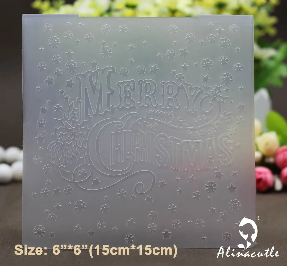 6 &quotX 6&quot пластиковая папка для тиснения Alinacraft Рождественский альбом альбомная