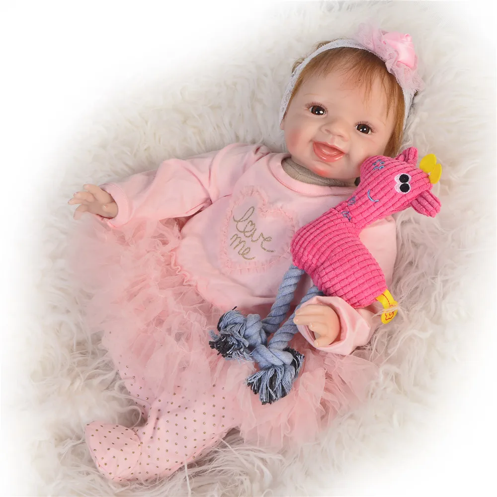 

Reborn Dolls toys 22"55cm soft silicone reborn baby dolls Bebe doll rebon realistic girl princess alive newborn dolls gift for k