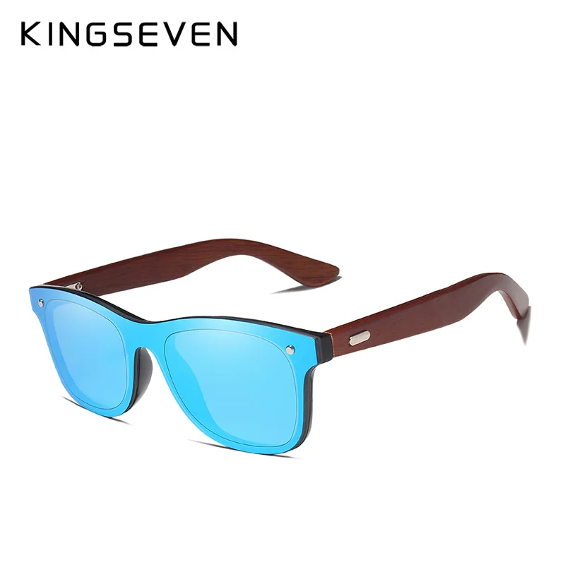 Beste KINGSEVEN Merk Palissander Ontwerp Luxe Zonnebril Vrouwen Originele Houten Handgemaakte Zonnebril Man Mode Vintage Stijl
