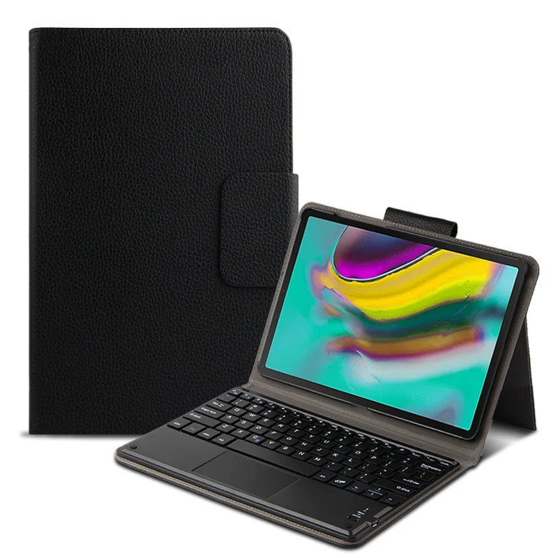 Keyboard Smart Case For Samsung galaxy Tab A 10.1 SM-T510 T515 Tablet PU Leather Bluetooth keyboard Protective Cover+film