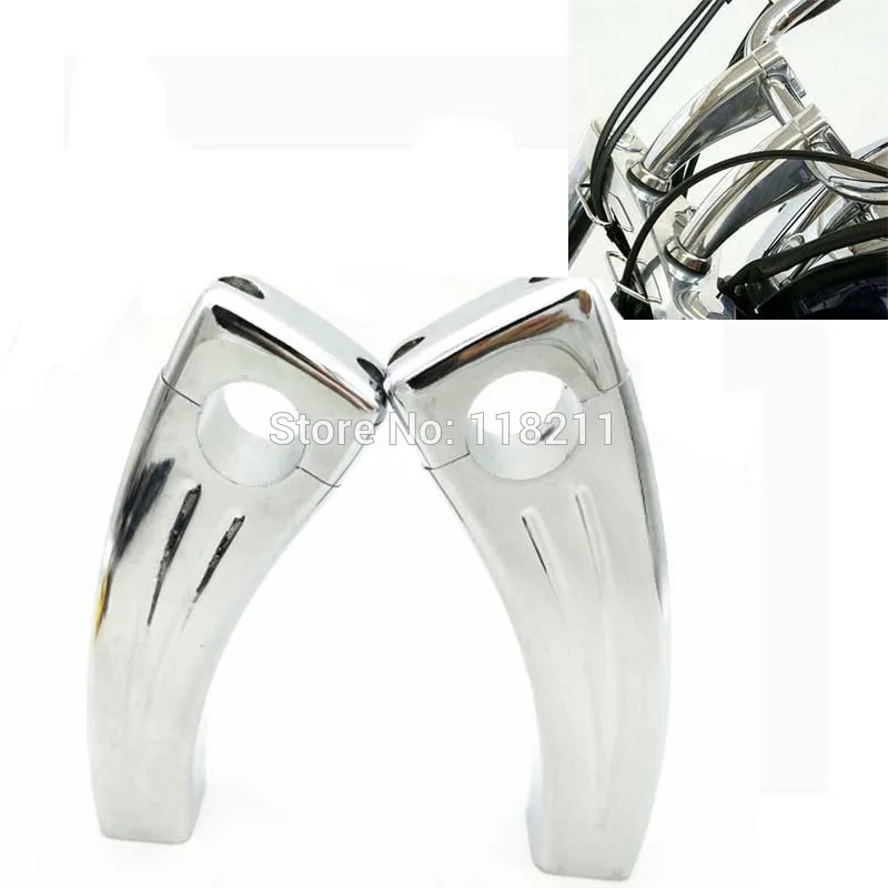 

RPMMOTOR CNC Aluminum Motorcycle 1" 25mm Handlebar Risers Handle Grips For Suzuki Yamaha Kawasaki Harley Choppers Sportster