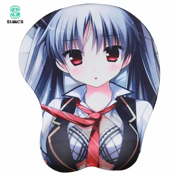 

SIANCS Beautiful Anime Creative 3D Mouse pad Mat Hot drop shipping Office Silica gel Pechos Borst Seins Mousepad School Shop Boy