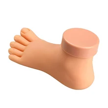JEYL 2X Hot Practice Foot Model Flexible Movable Soft Fake Foot Tool for Nail Art Train