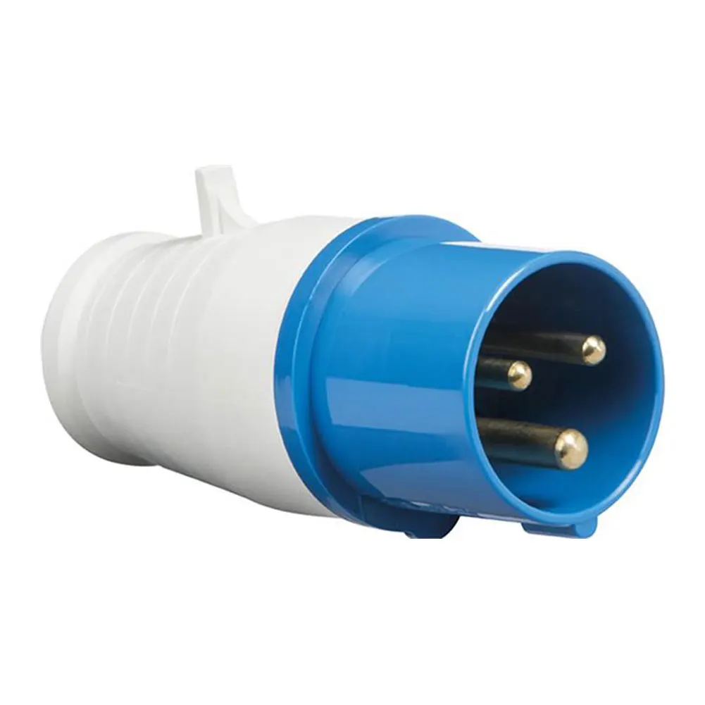 Blue Range 240V 16 AMP 3 Pin Industrial Site Plug& Sockets IP44 2P+E Male/Female Industry Electrical Socket