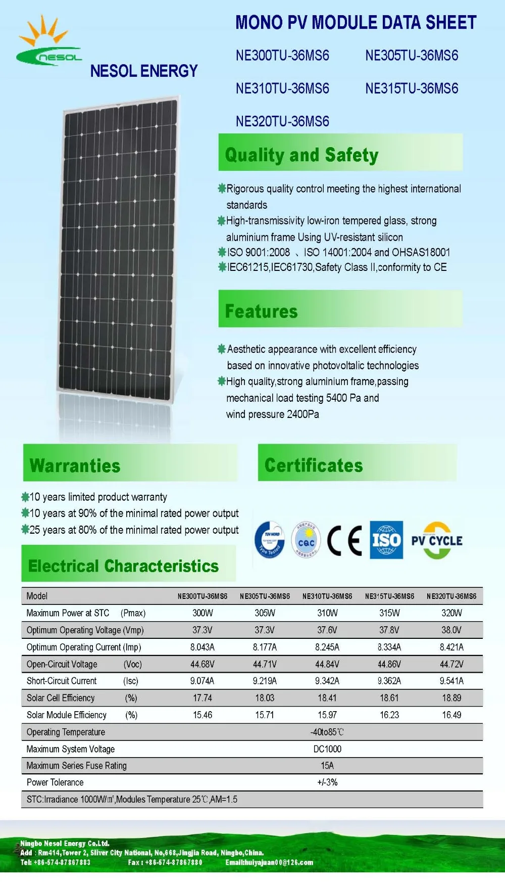 300 W, 305 W, 310 W, 315 W, 320W 6 дюймов подойдет как для повседневной носки, так/панель солнечной батареи из монокристаллического кремния, из монокристаллического кремния для 18 V/24 V домашняя система и приложения