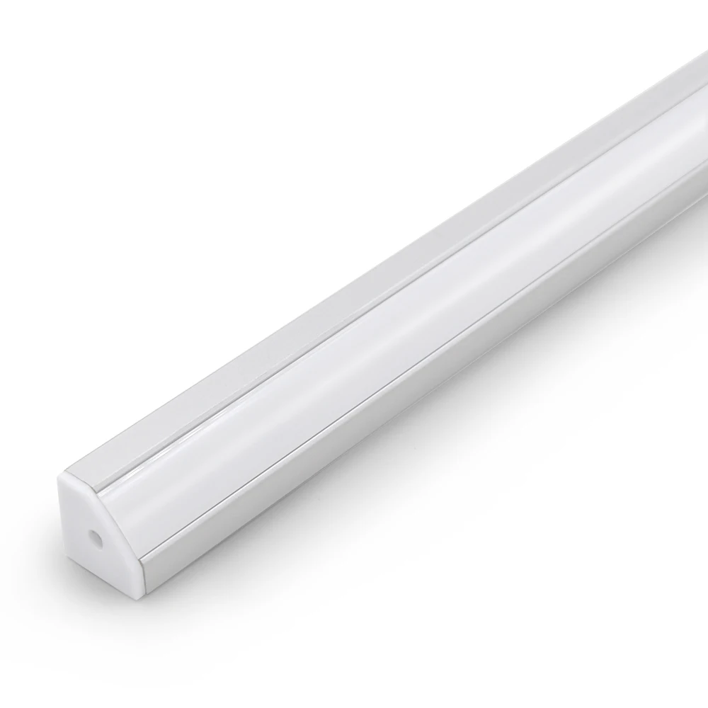

6pcs X 500mm length SMD2835 120led/m triangle milk white led aluminum profile strip light 4w 12v cabinet light LED liner light