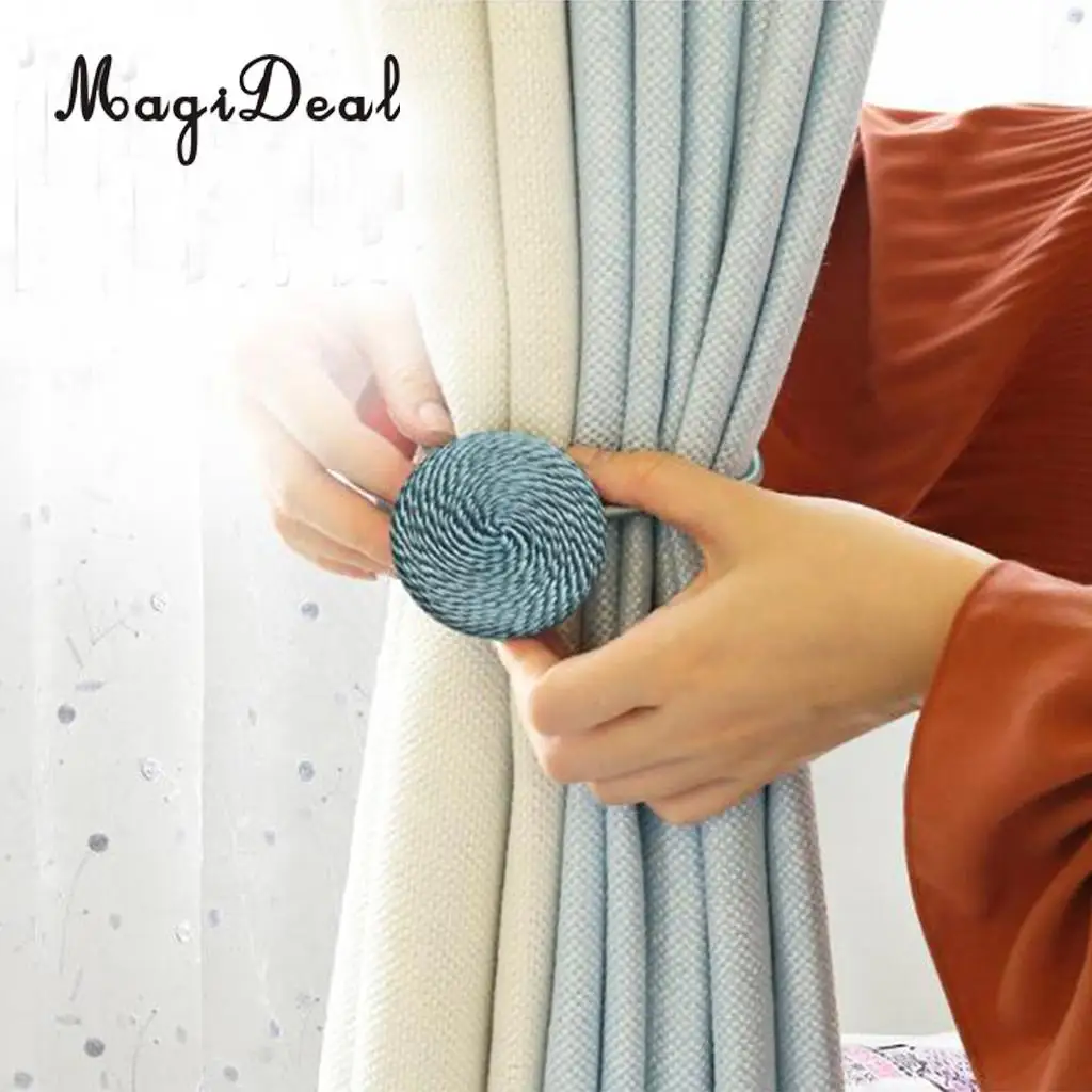 1 Pair Magideal Nordic Simple Style Magnetic Curtain Blind Buckkle Clips Tiebacks Holder