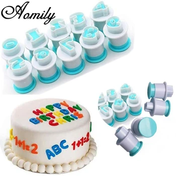 

Aomily 10pcs/Set Numbers Spring Mould Cutter Set Cookie Fondant Baking Tool Birthday Biscuit Sugarcraft Fondant Press Ebosser