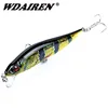 1 Uds Minnow Señuelos de pesca 100mm 10g Artificial cebo duro Wobblers aparejos de pesca Crankbait Swimbait señuelos Minnows FA-412 ► Foto 1/6