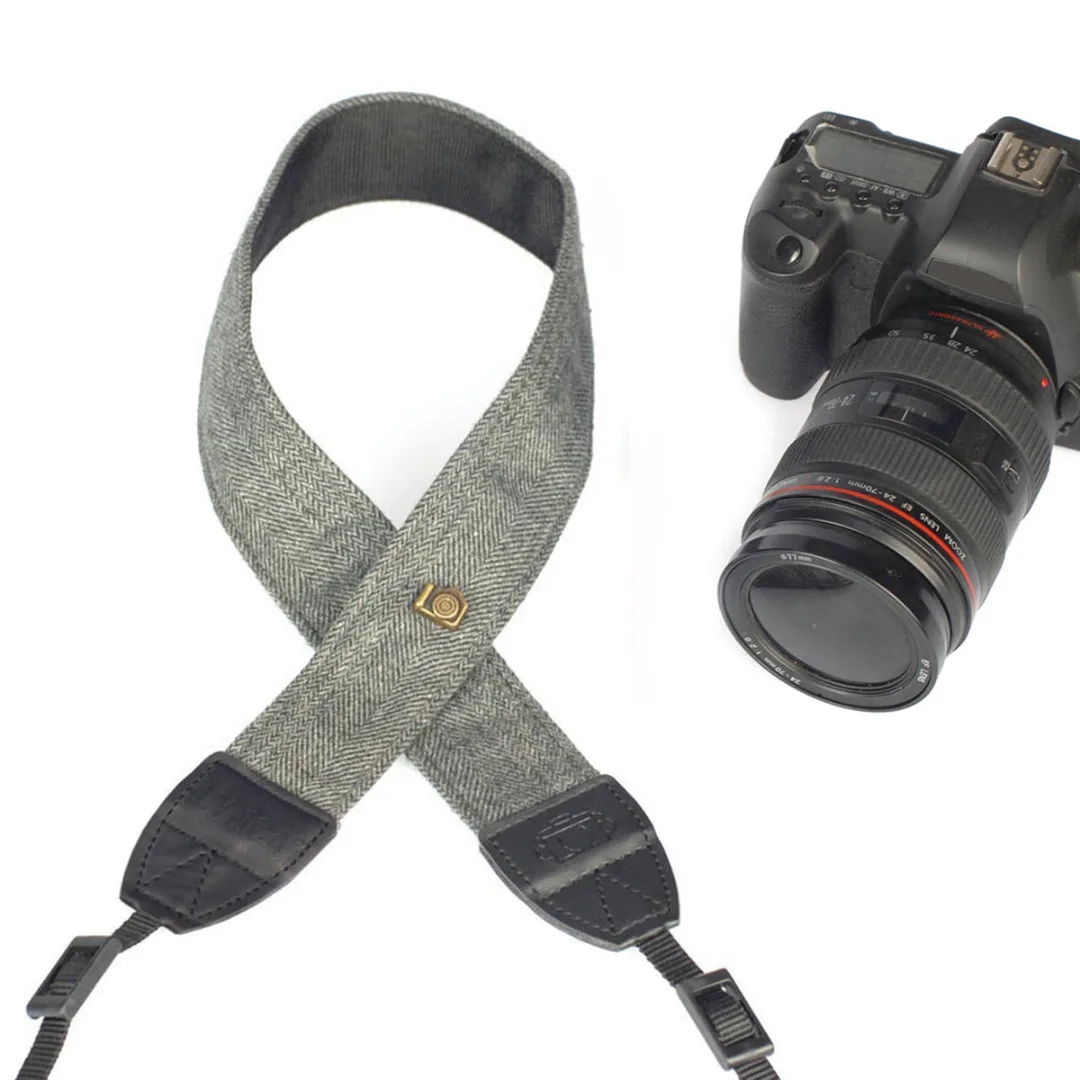 Mayitr 1pc Black Camera Shoulder Neck Strap Belt For Nikon Sony SLR