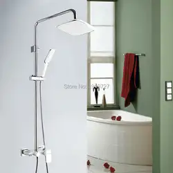 Прямая продажа с фабрики патент дизайн продвижение роскошный смеситель для душа хром и белый роскошные ванная комната в настенный