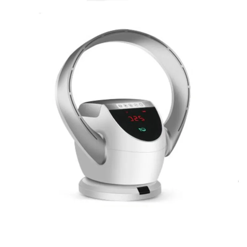 Type2 Silver Super Quiet Variable Speed Non-blade Bladeless Fan Home Office Has The Remote Timing Function Folding Fan 12 Inches - Цвет: Type2 Silver