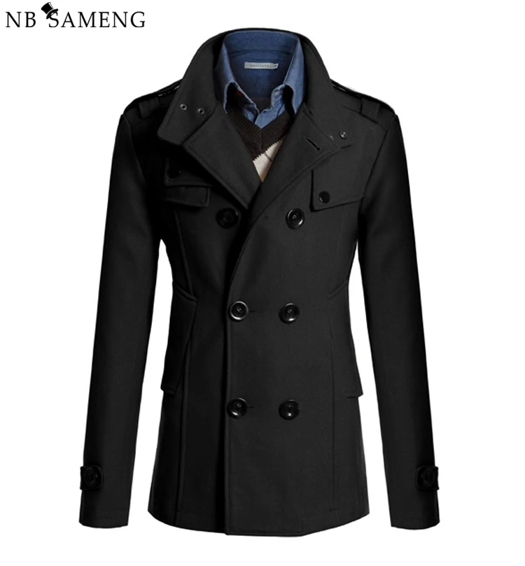 Popular Men Wool Pea Coat-Buy Cheap Men Wool Pea Coat lots