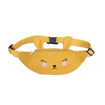 

Canvas Waist Bag Unisex Zipper Child Joker Crossbody Chest Pocket Fanny Pack Shoulder Bag Sport Chest Bag Teenager Girls #LR1