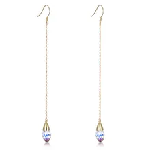 

LEKANI crystals from Swarovski element pendant crystal S925 Sterling Silver eardrop.
