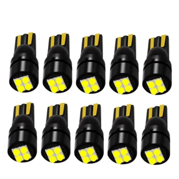 

10pcs New T10 W5W Super Bright High Quality 3535 LED Auto Parking Lights Car Wedge Tail Side Bulbs Interior Reading Dome Lamps