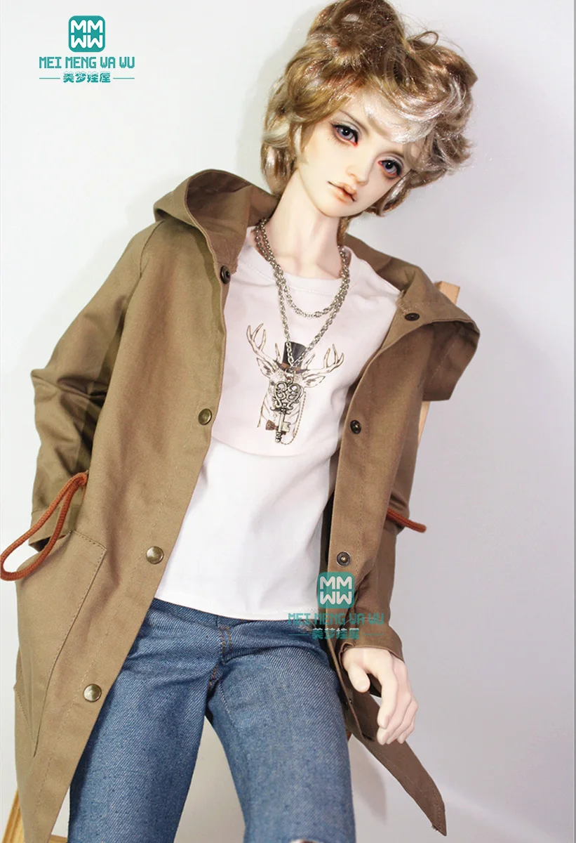 Одежда для куклы BJD подходит дяди модная куртка на шнурке клетчатая рубашка дикая