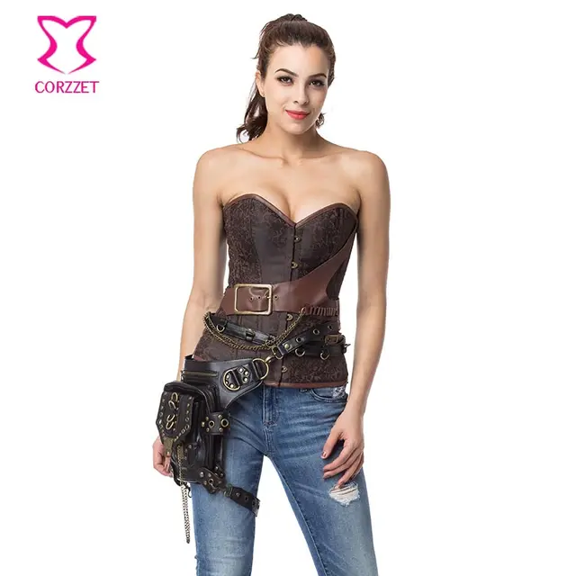 brown steel boned corsets and bustiers gothic clothing plus size plus size steel boned corsets