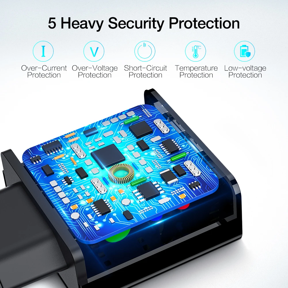 RAXFLY Универсальное зарядное устройство USB адаптер светодиодный цифровой 3 Порта
