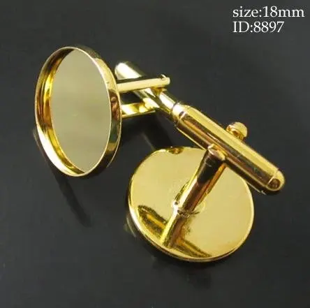 

Free hipping!!! Bronze Tone Cabochon Setting Cuff Links 26x20mm(Fit 18mm)