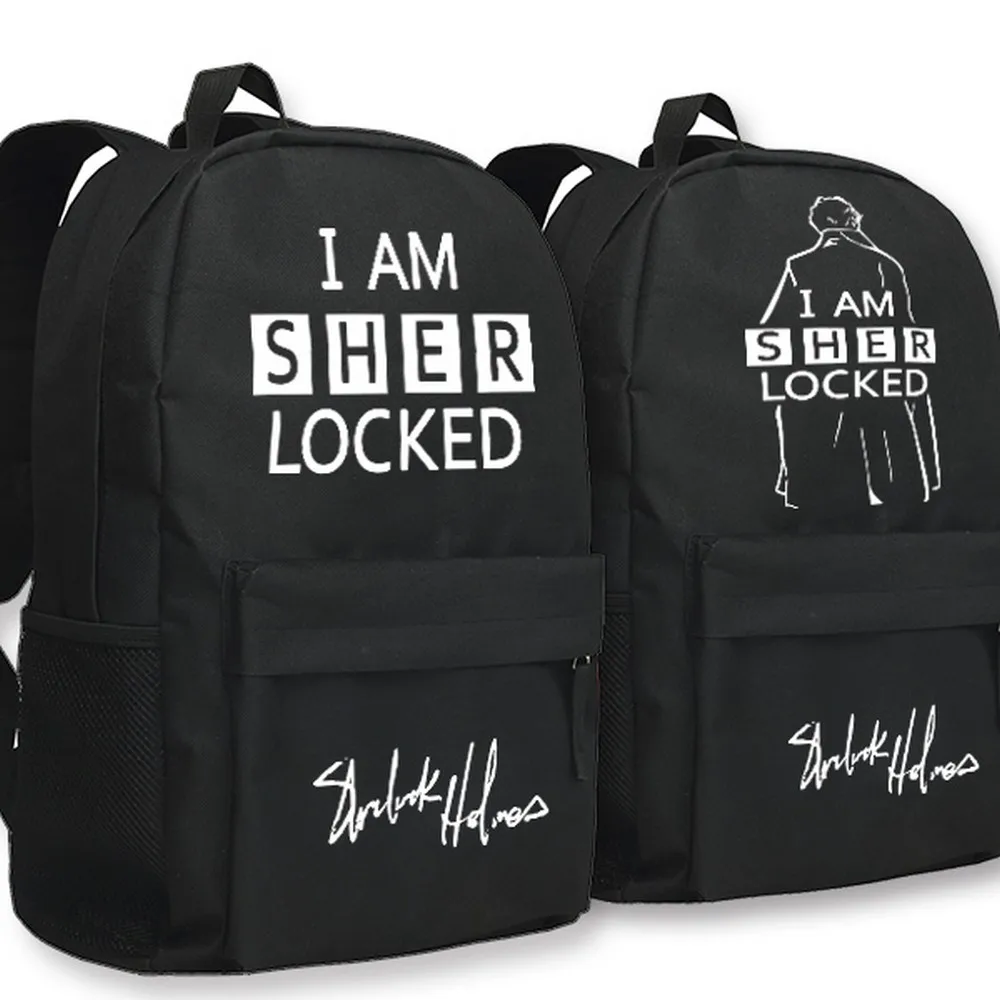 

MeanCat Movie Character I Am Sherlock Famous Star Backpacks Shoulder Bags