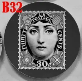 Черно-белые тарелки Fornasetti, домашнее украшение, рождественские украшения для ужина, декоративная настенная посуда, китайские настенные тарелки - Цвет: FF