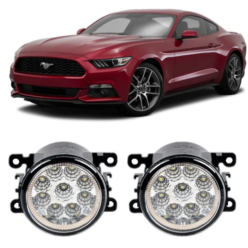 EEMRKE автомобильный Стайлинг для Ford Mustang 2015 2016 9 шт. светодиодный s Противотуманные