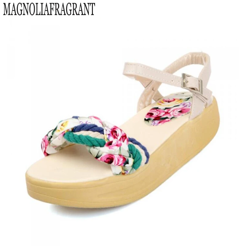 

Female summer shoes woman Shook his platform shoes sandals students sandals leisure big yards 40-43 sandalias mujer z16