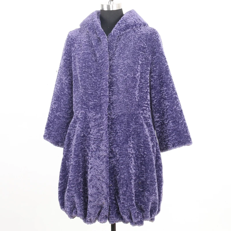 Nerazzurri Winter Faux Fur Coat Woman with Hood Thickened Warm Fake fur fluffy furry Jacket Plus Size 5xl 6xl 7xl